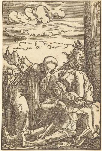 The Lamentation of Christ by Albrecht Altdorfer, print, 1513