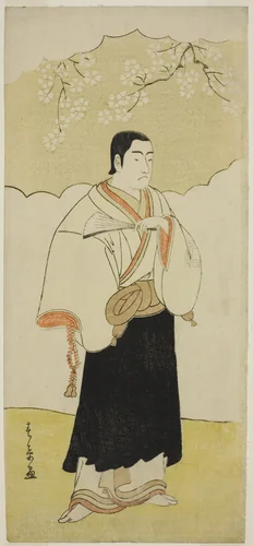 The Actor Ichikawa Monnosuke II as the Monk Renseibo in the Play Hatsumombi Kuruwa Soga, Performed at the Nakamura Theater in the Third Month, 1780 by Katsukawa Shunsho (勝川 春章), print, 1775-1785