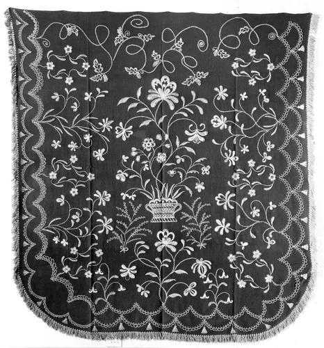 Bedcover by Elizabeth Patterson Saltmarsh, textile, 1791-1800