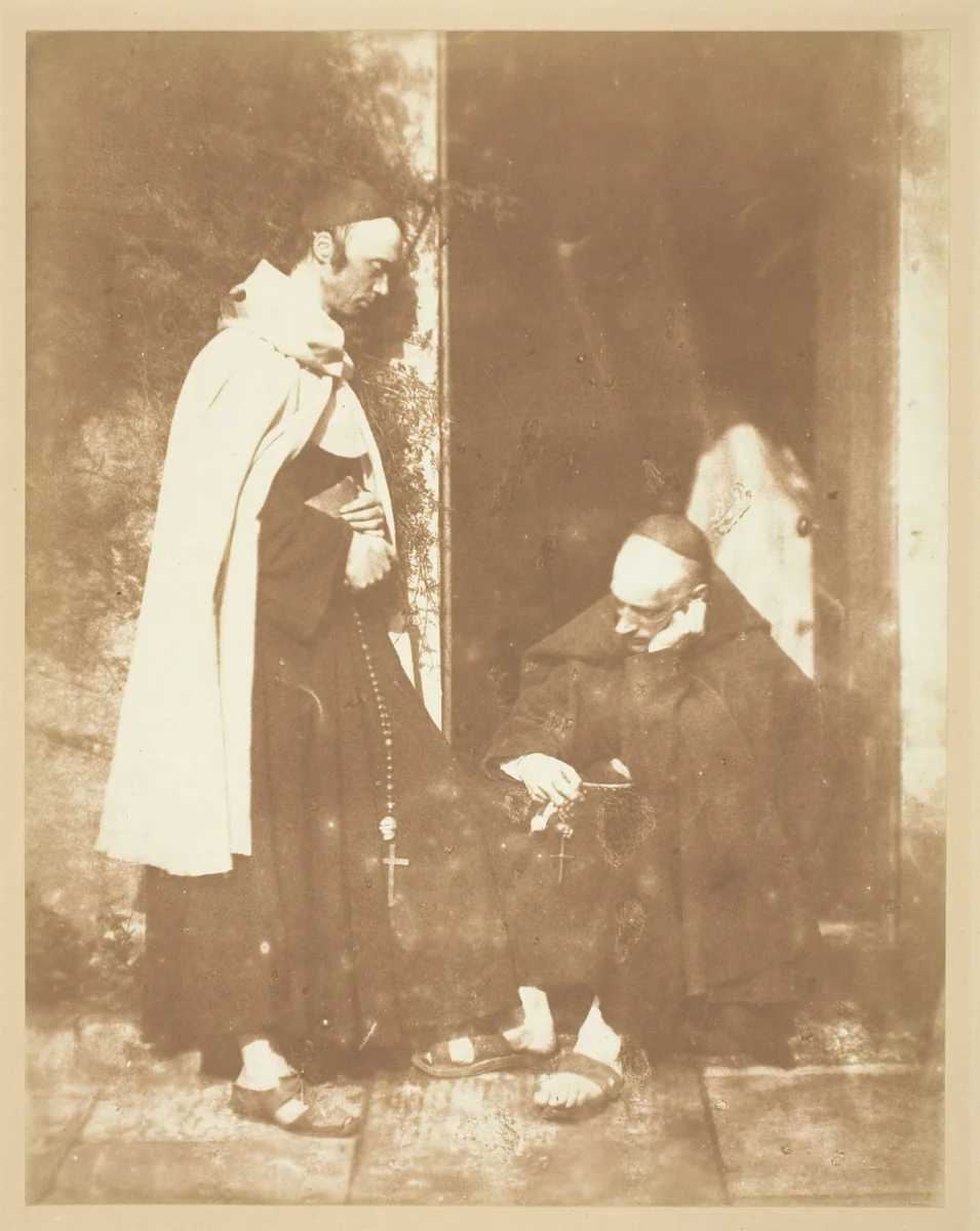 Two Friars by David Octavius Hill and Robert Adamson, photograph, 1843-1846