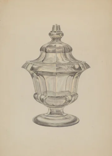 Sugar Bowl by Henry Moran, index of american design, 1939