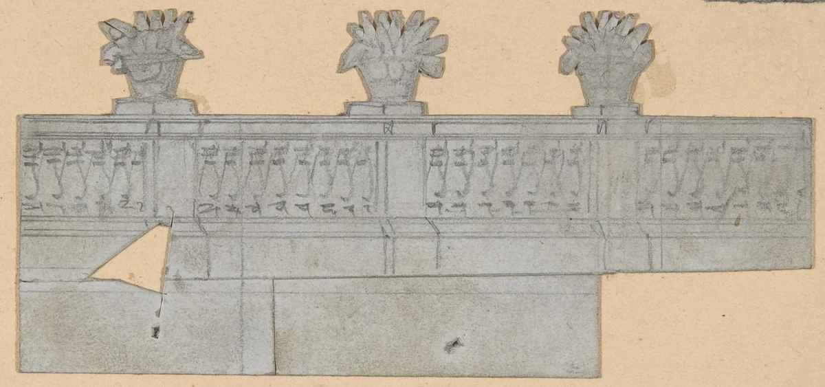 Design for a Stage Set at the Opéra, Paris by Eugène Cicéri, drawing, 1830-1890