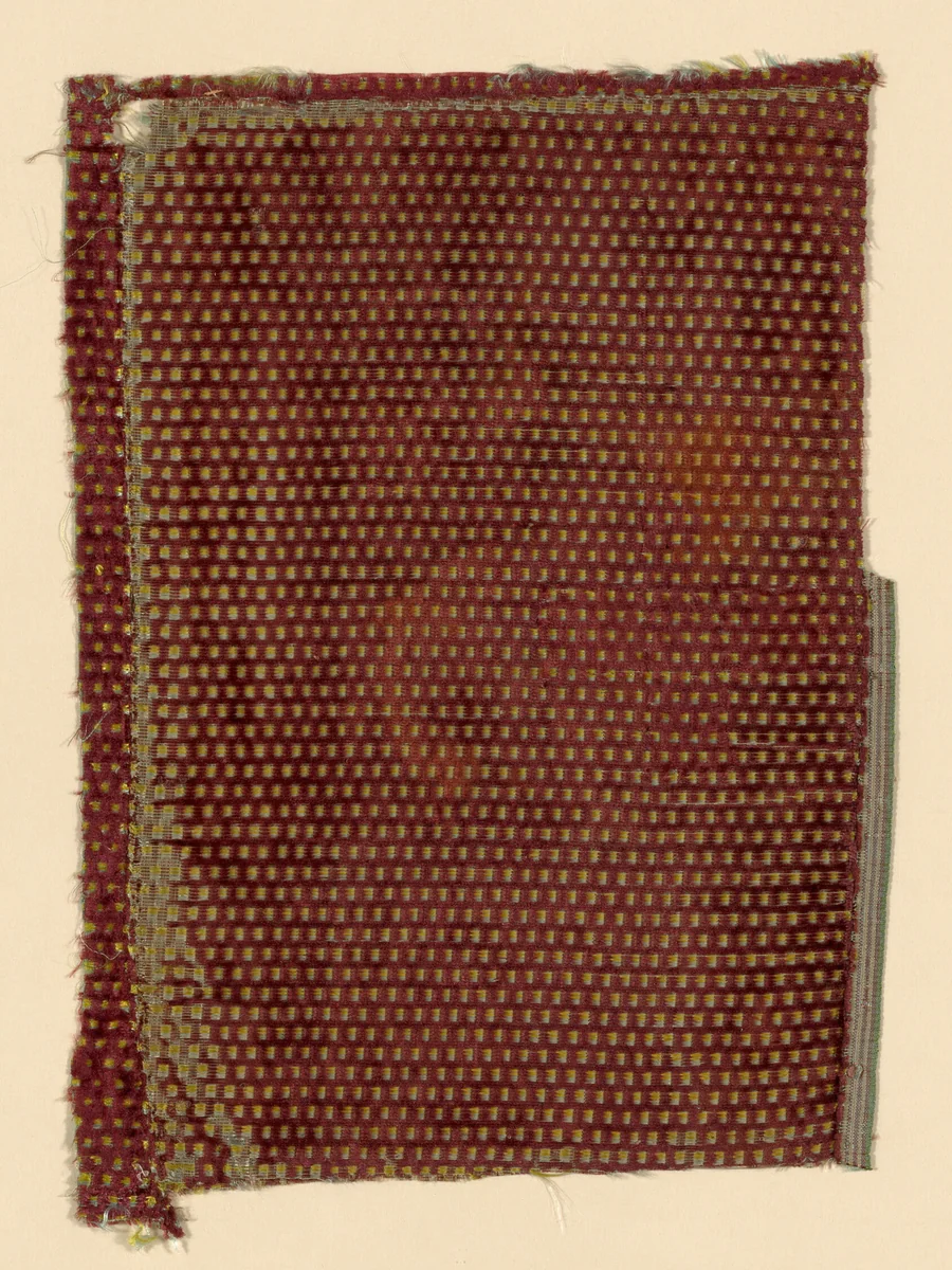 Fragment by Italy, textile, 1775-1800