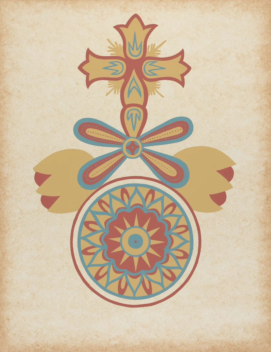 Santa Barbara Mission Doorway Design from the portfolio "Decorative Art of Spanish California" by American 20th Century, index of american design, 1935-1942