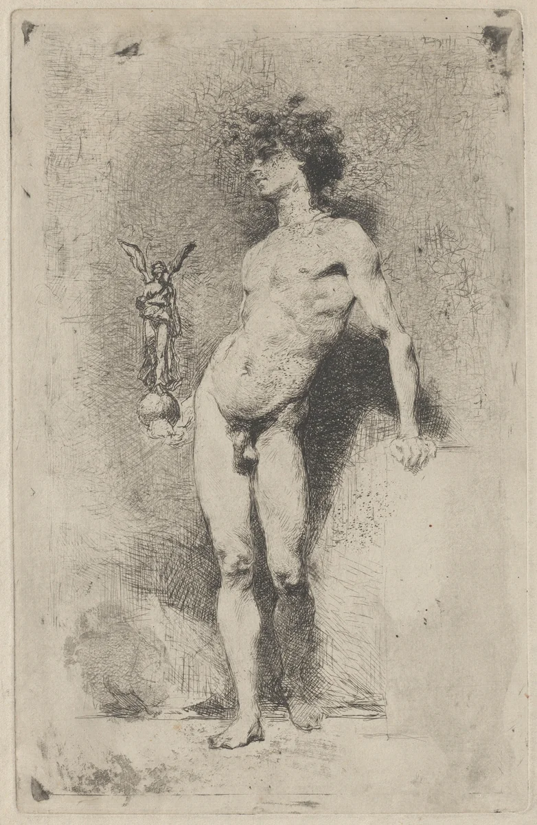 La Victoire (Victory) by Mariano Fortuny Marsal, print, 1865