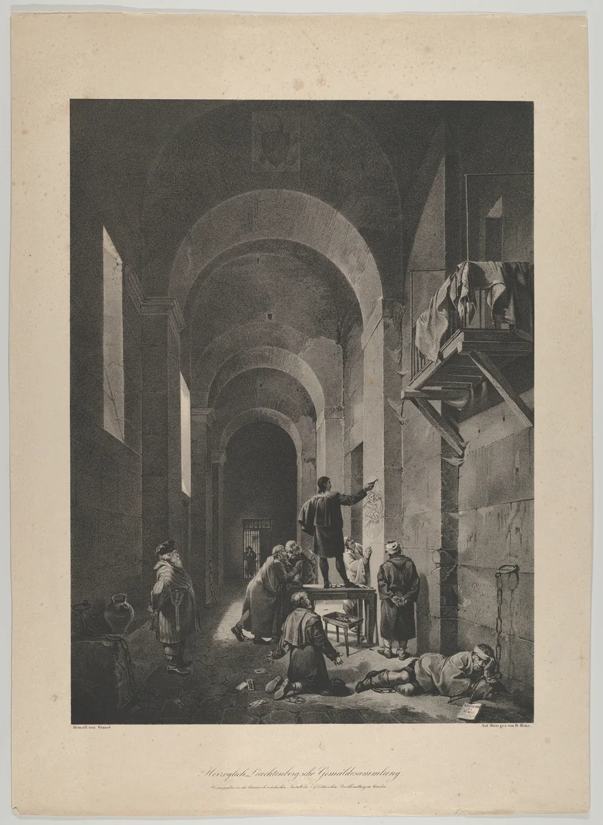 Stella in Prison by Friedrich Hohe, print, 1810