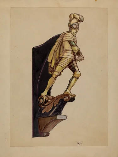 Figurehead by American 20th Century, index of american design, 1935-1942