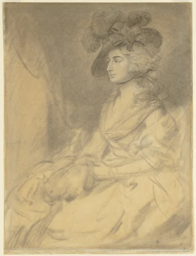 Mrs. Sarah Siddons by Thomas Gainsborough, drawing, 1785