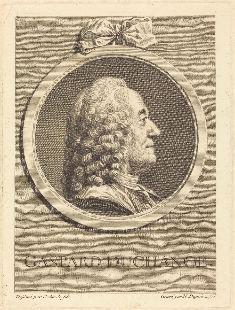 Gaspard Duchange by Nicolas Gabriel Dupuis, print, 1755