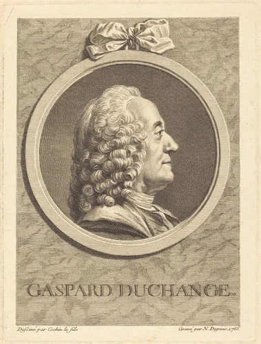 Gaspard Duchange by Nicolas Gabriel Dupuis, print, 1755