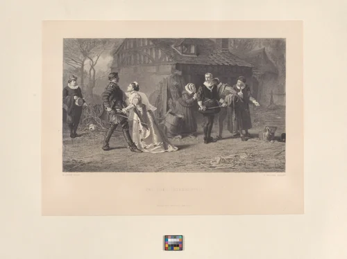 The Duel Interrupted by Herbert Bourne, print, 1871-1880