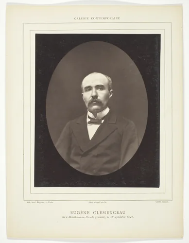 Eugène Clémenceau by Etienne Carjat, photograph, 1871-1879