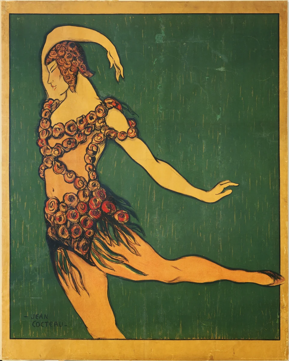 Spectre de la Rose (Nijinsky) by Jean Cocteau, design, 1911