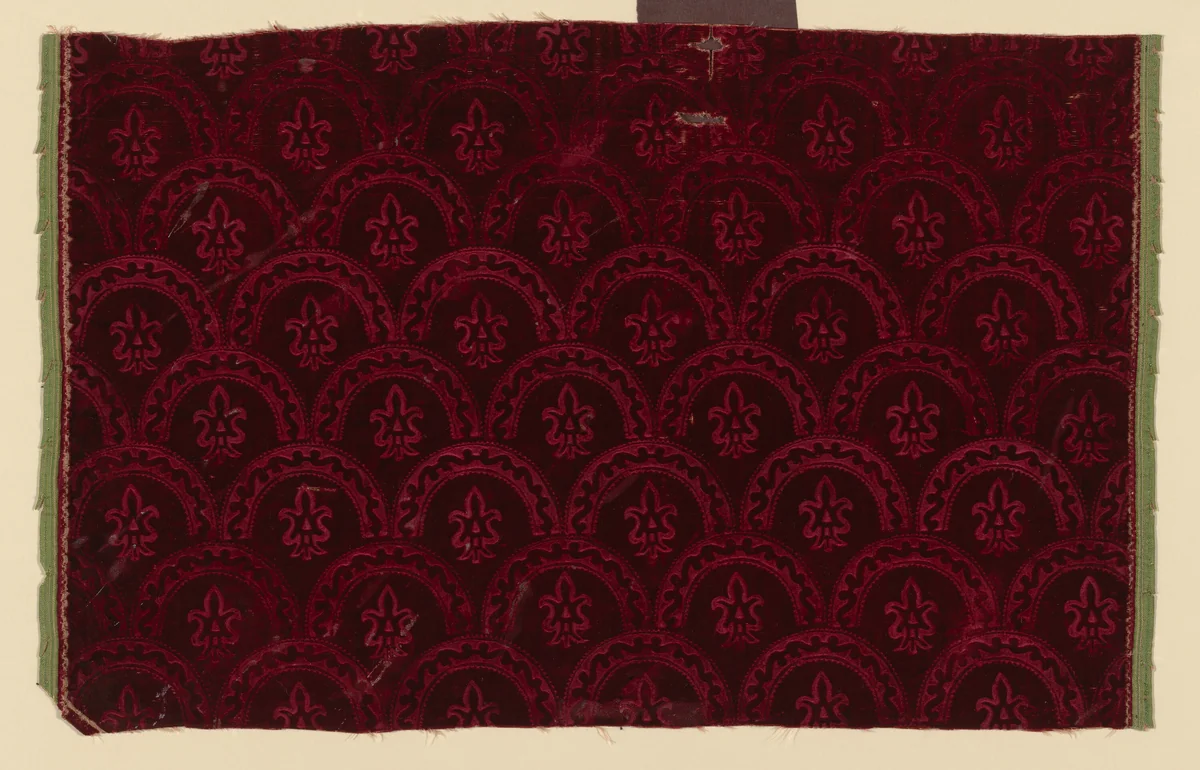 Fragment by Italy, textile, 1601-1635