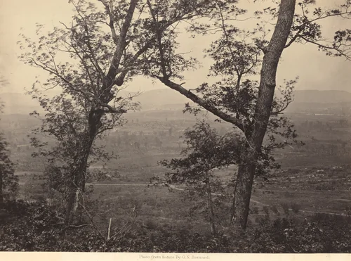 Orchard Knob from Mission Ridge by George N. Barnard, photograph, 1864-1866