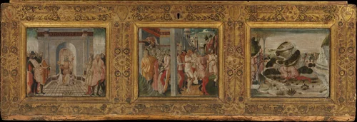 Scenes from the Life of King Nebuchadnezzar by Nicola d'Ancona, painting, 1467-1511