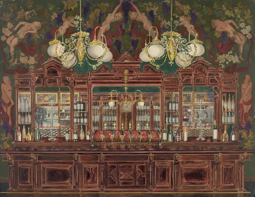 Bar by Perkins Harnly, index of american design, 1935-1942