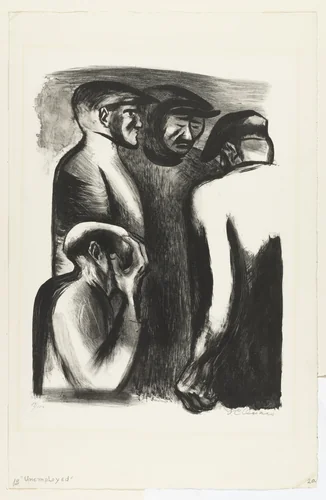 Unemployed by José Clemente Orozco, print, 1932
