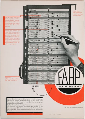 Farp-Patent-Index by Unknown Artist, design, 1926