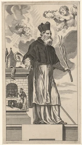 H. Albinus van Angers by Theodor Matham, print, 1615-1676