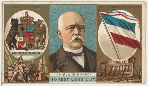 Prince Bismarck of Mecklenburg, from the Rulers, Flags, and Coats of Arms series (N126-1) issued by W. Duke, Sons & Co. by W. Duke, Sons & Co., print, 1888