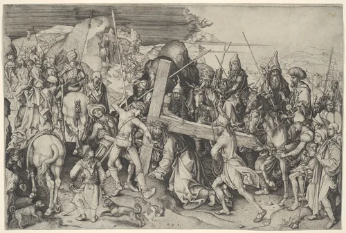 The Road To Calvary by Martin Schongauer, print, 1485-1491