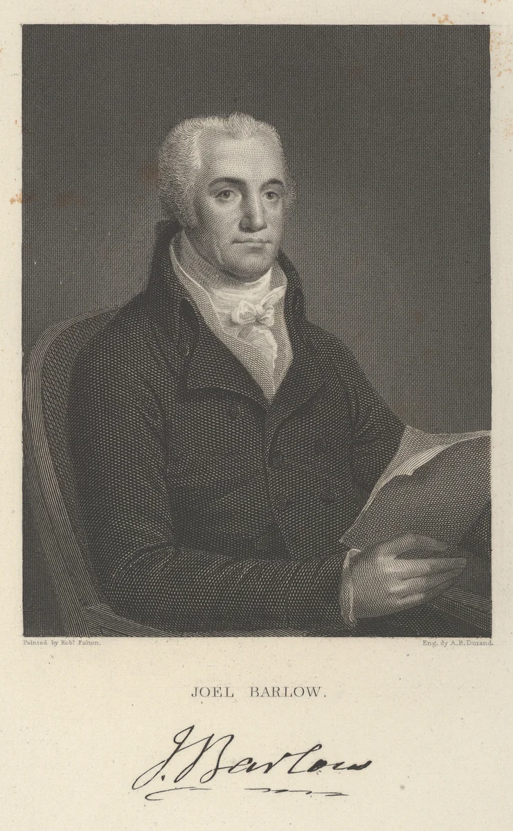 Joel Barlow by Asher Brown Durand, print, 1835