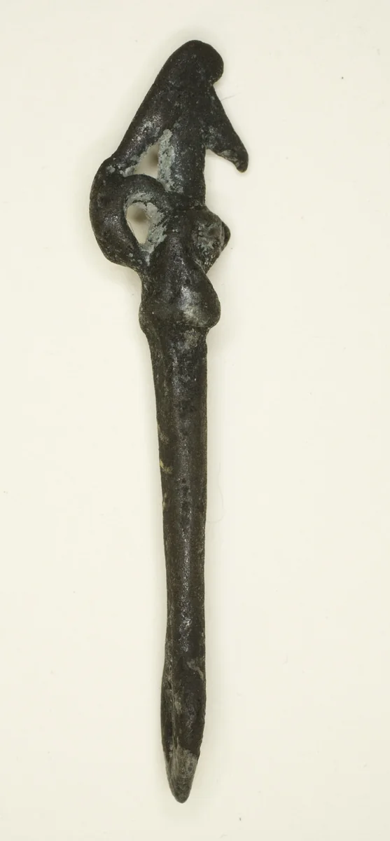 Amulet of the Harpoon of Horus by Egyptian, metalwork, -1070--332
