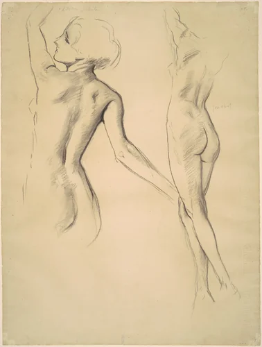 Studies for "Dancing Figures" by John Singer Sargent, drawing, 1919-1920