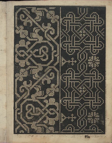 Libbretto nouellamete composto per maestro Domenico da Sera...lauorare di ogni sorte di punti, page 6 (recto) by Domenico da Sera, book, 1532