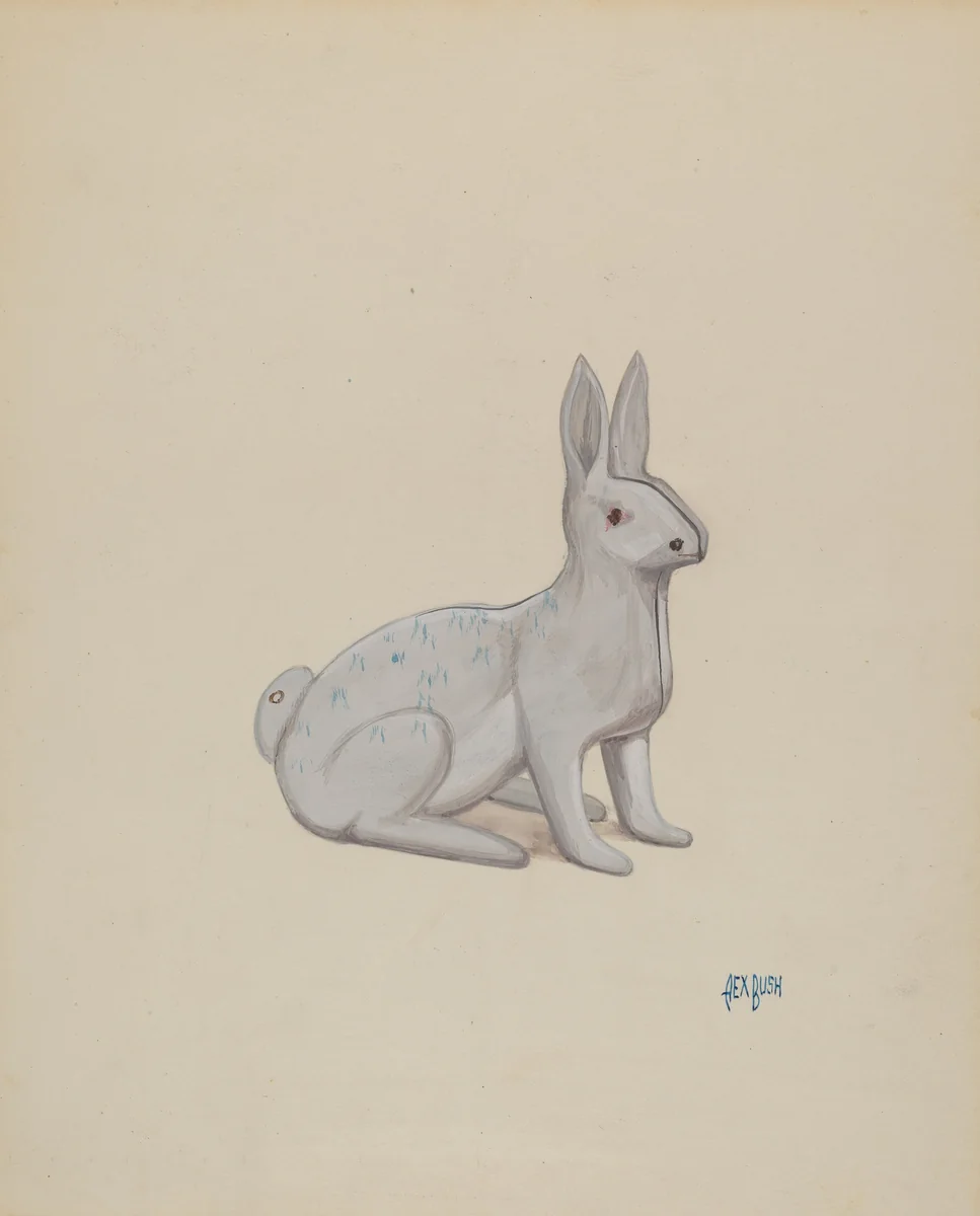 Rabbit by Rex F. Bush, index of american design, 1936