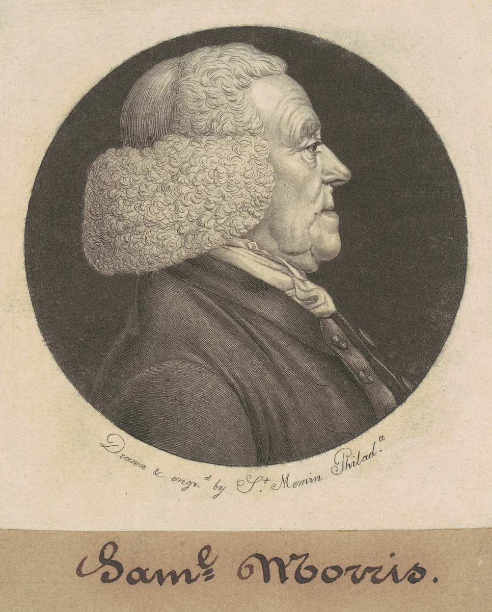 Samuel Morris by Charles B. J. Févret de Saint-Mémin, print, 1798