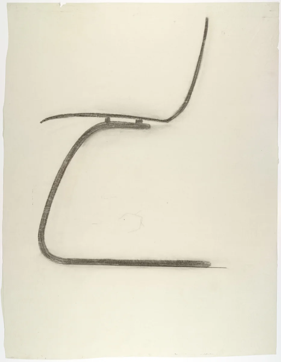 Chair without Arms (LR 120) by Lilly Reich, mies van der rohe archive, 1931