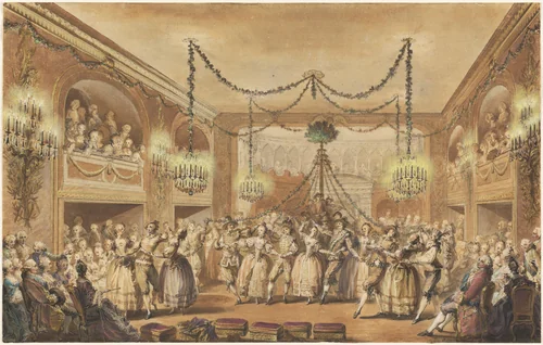 May Ball by Jean Michel Moreau, drawing, 1763