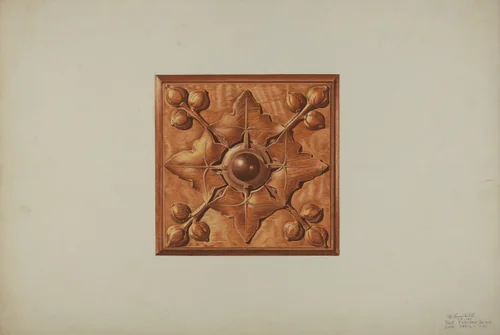 Mantel Carving by Michael Riccitelli, index of american design, 1939
