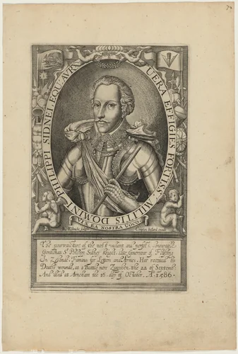 Sir Philip Sidney by Renold Elstrack, print, 1571-1625
