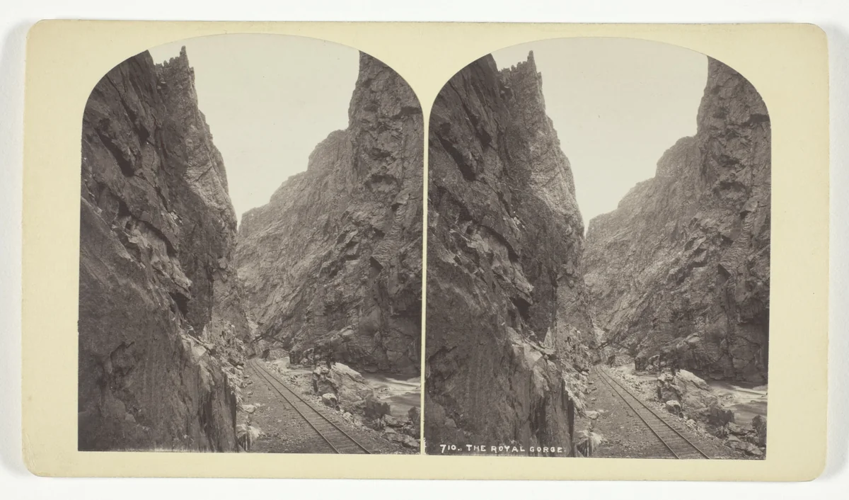 The Royal Gorge by William Henry Jackson, photograph, 1879-1892