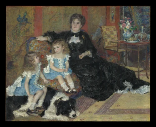 Madame Georges Charpentier (Marguerite-Louise Lemonnier, 1848–1904) and Her Children, Georgette-Berthe (1872–1945) and Paul-Emile-Charles (1875–1895) by Auguste Renoir, painting, 1878