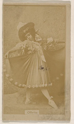 Miss Ofleita, from the Actresses series (N245) issued by Kinney Brothers to promote Sweet Caporal Cigarettes by Kinney Brothers Tobacco Company, photograph, 1890