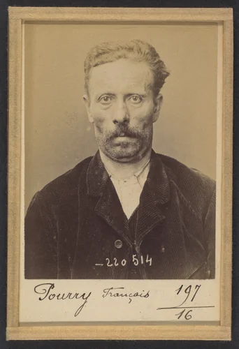 Pourry. François, Nicolas. 58 ans, né à Ars-sur-Moselle (Alsace-Lorraine). Ajusteur. Anarchiste. 3/7/94. by Alphonse Bertillon, photograph, 1894