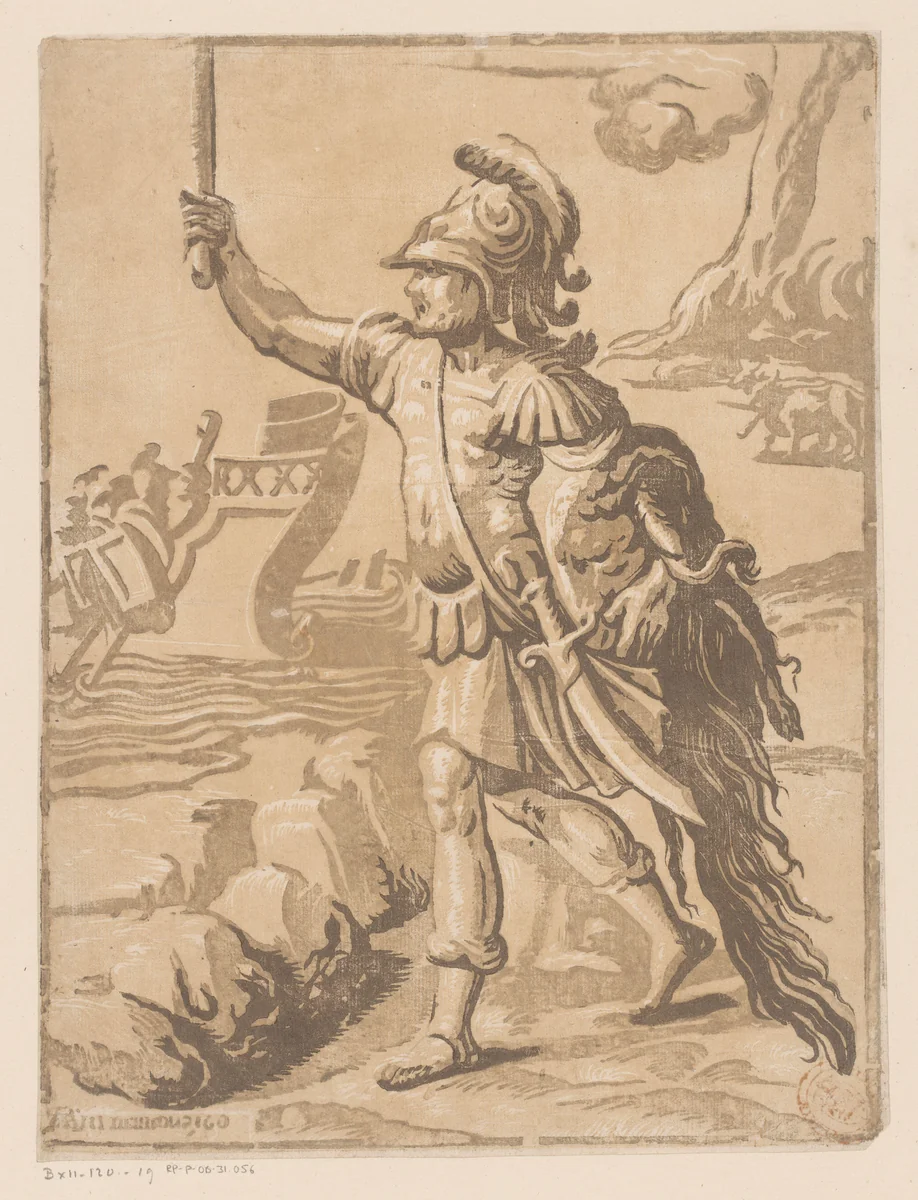 Jason met het Gulden Vlies by anonymous, print, 1601-1609