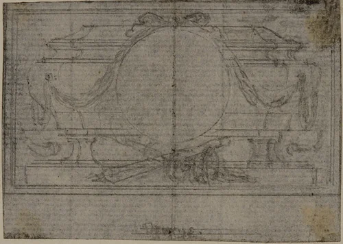 Study for En Tête Vignette in Tacitus "Tibère, ou Les Six Premiers Livres des Annales", Book IV by Hubert François Gravelot, drawing, 1758-1773