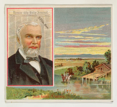 R. T. Van Horn, Kansas City Daily Journal, from the American Editors series (N35) for Allen & Ginter Cigarettes by Allen & Ginter, print, 1887