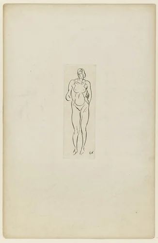 Figure by Elie Nadelman, drawing, 1904