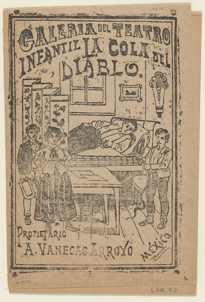 The Devil's Tail (La Cola del diablo) by José Guadalupe Posada, print, 1891