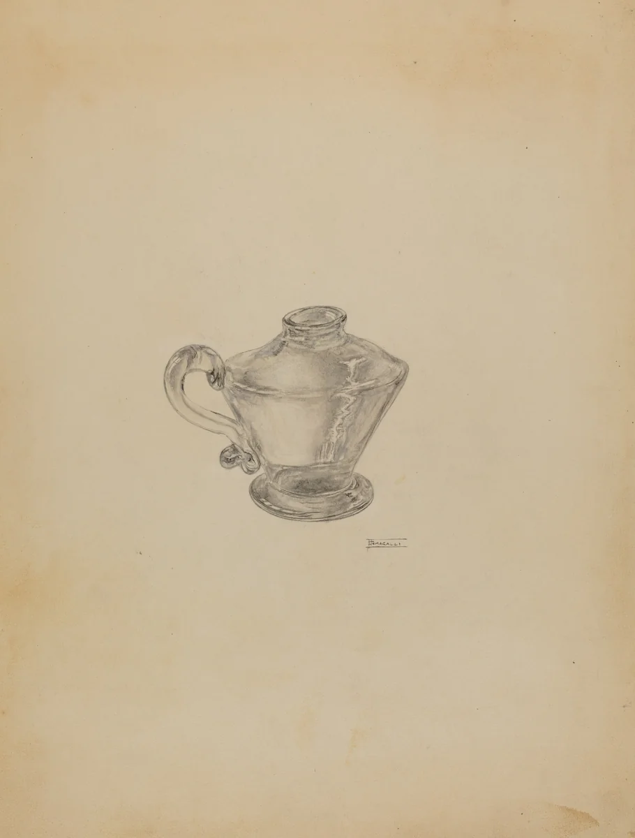 Lamp by Frank Fumagalli, index of american design, 1940