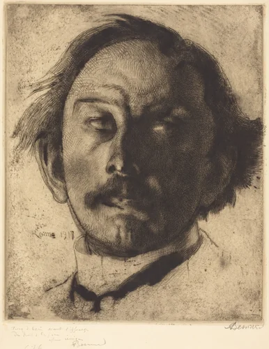 Jules Destrée by Albert Besnard, print, 1917