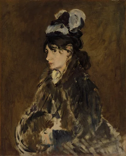 Berthe Morisot by Edouard Manet, painting, 1869-1873