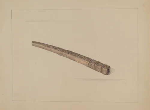 Knitting Needle Holder by Janet Riza, index of american design, 1936