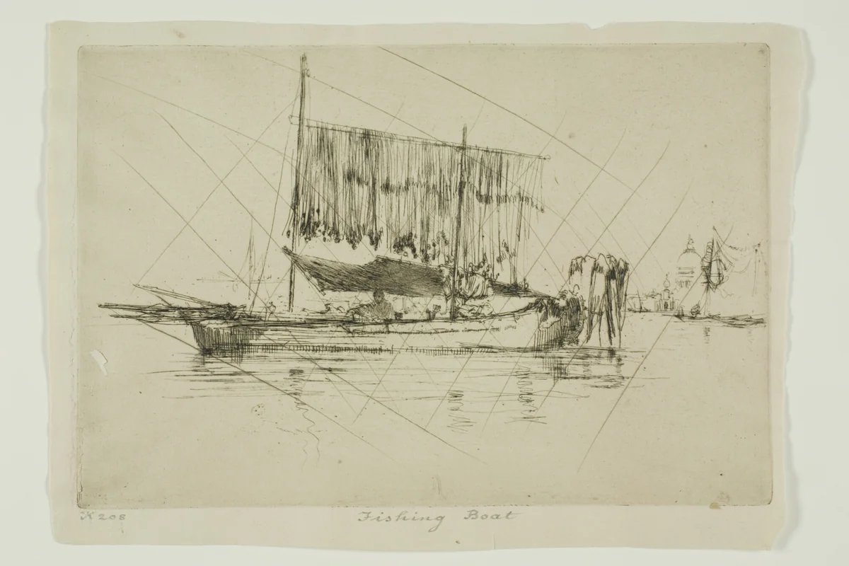 The Fishing Boat by James McNeill Whistler, print, 1879-1880